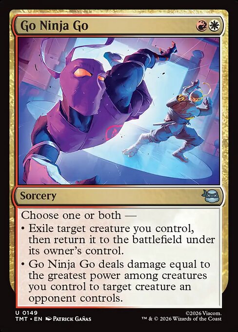 Go Ninja Go — NM Foil [Teenage Mutant Ninja Turtles]