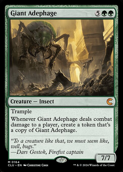 Giant Adephage — NM [Ravnica: Clue Edition]