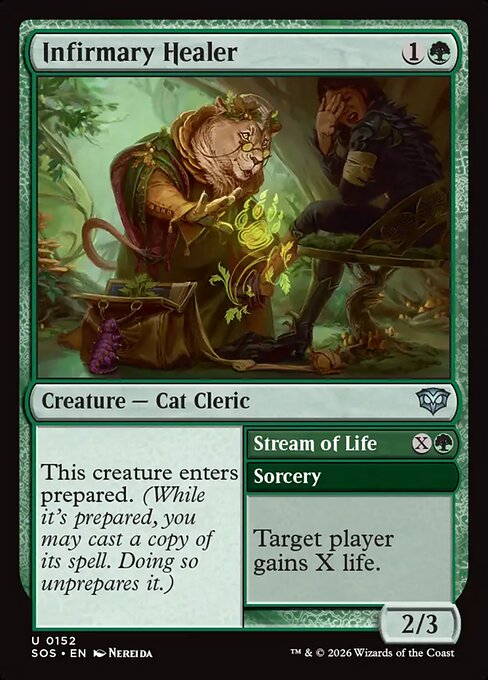 Infirmary Healer // Stream of Life — NM Foil [Secrets of Strixhaven]