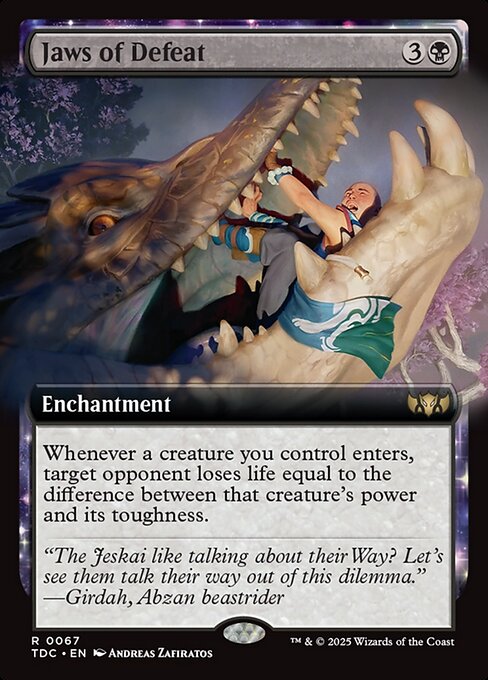 Jaws of Defeat — NM [Tarkir: Dragonstorm Commander]