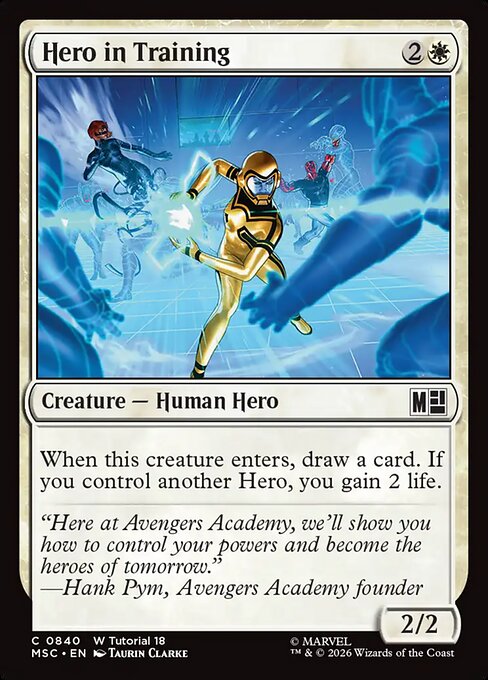 Hero in Training — NM [Marvel Super Heroes Commander]