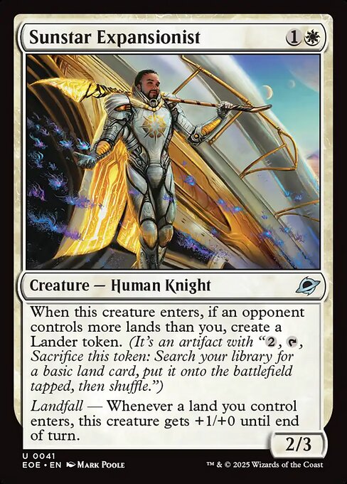 Sunstar Expansionist — NM Foil [Edge of Eternities]