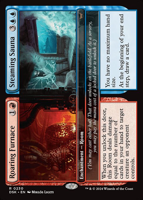 Roaring Furnace // Steaming Sauna — NM [Duskmourn: House of Horror]