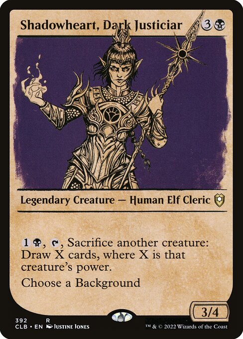 Shadowheart, Dark Justiciar — NM [Commander Legends: Battle for Baldur's Gate]