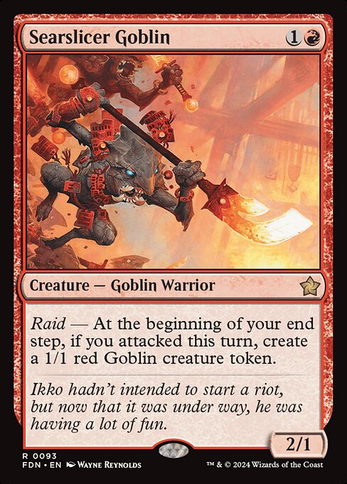 Searslicer Goblin — NM [Foundations]