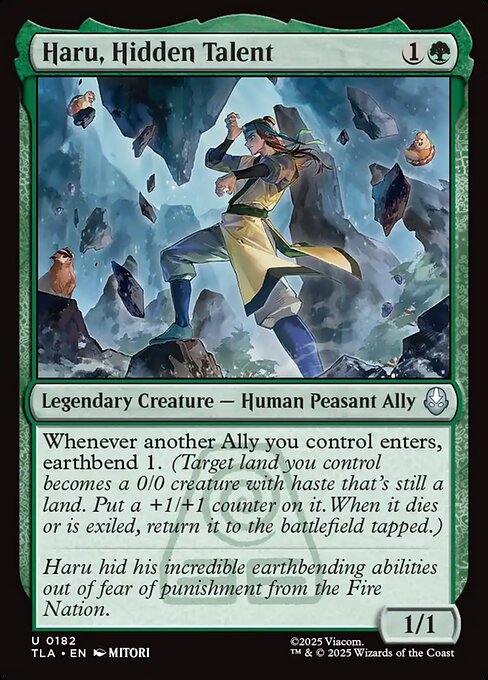 Haru, Hidden Talent — NM Foil [Avatar: The Last Airbender]
