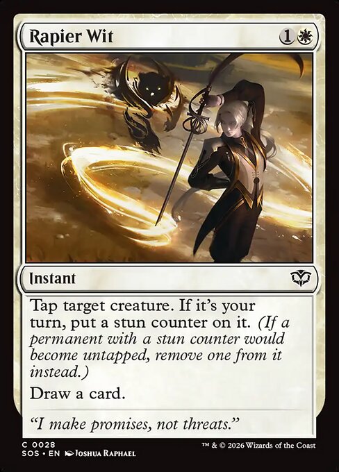 Rapier Wit — NM Foil [Secrets of Strixhaven]