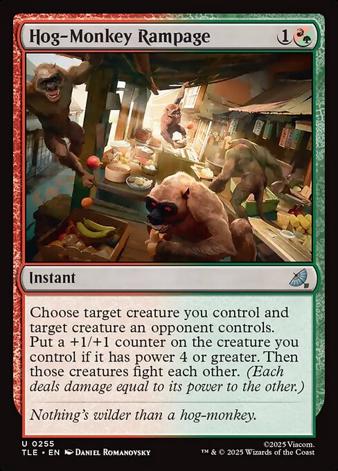 Hog-Monkey Rampage — NM Foil [Avatar: The Last Airbender Eternal]