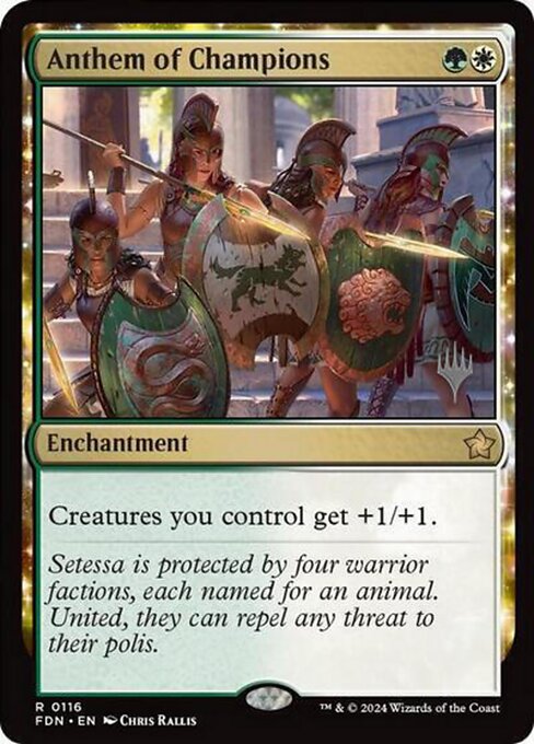 Anthem of Champions — NM [Foundations Promos]