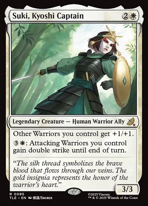 Suki, Kyoshi Captain — NM Foil [Avatar: The Last Airbender Eternal]