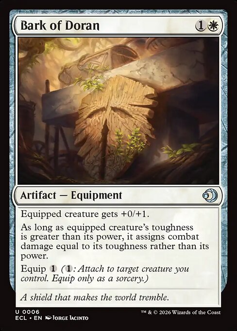 Bark of Doran — NM Foil [Lorwyn Eclipsed #6]