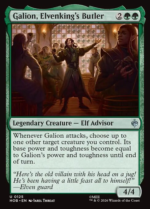 Galion, Elvenking's Butler — NM Foil [The Hobbit]