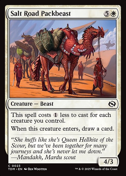 Salt Road Packbeast — NM Foil [Tarkir: Dragonstorm]