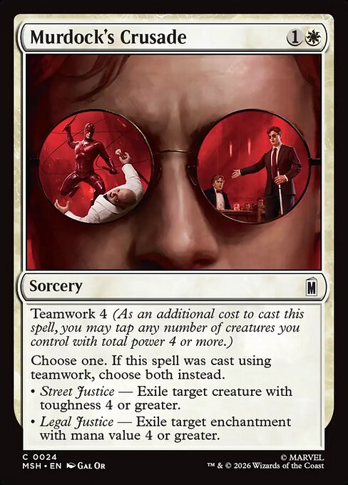Murdock's Crusade — NM Foil [Marvel Super Heroes]