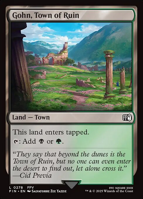 Gohn, Town of Ruin — NM Foil [Final Fantasy]