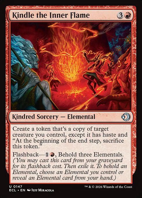 Kindle the Inner Flame — NM Foil [Lorwyn Eclipsed #147]