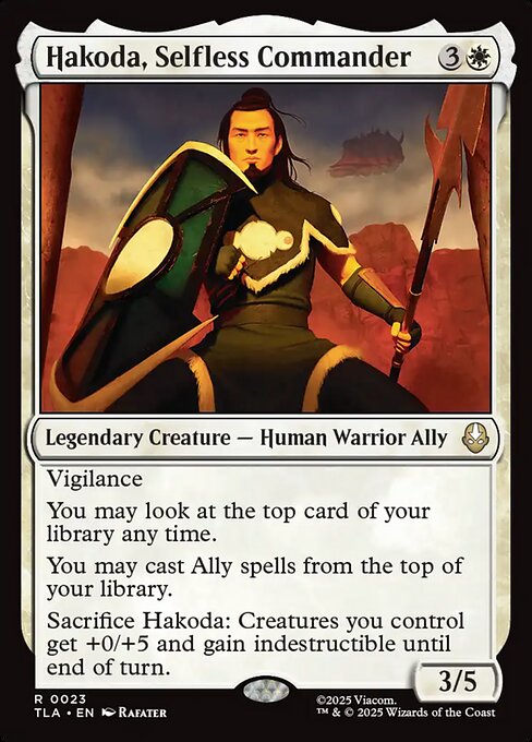 Hakoda, Selfless Commander — NM [Avatar: The Last Airbender]