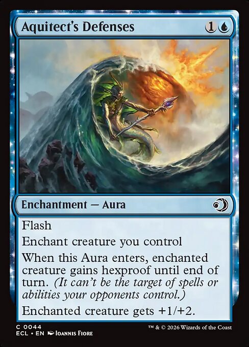 Aquitect's Defenses — NM Foil [Lorwyn Eclipsed #44]