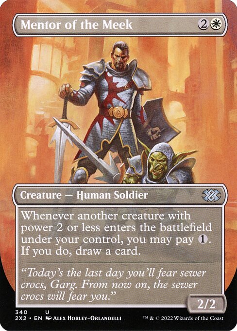 Mentor of the Meek — NM Foil [Double Masters 2022]