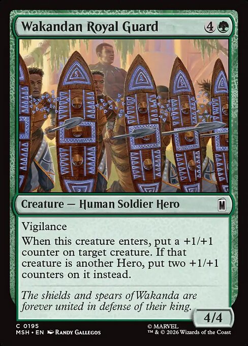Wakandan Royal Guard — NM Foil [Marvel Super Heroes]