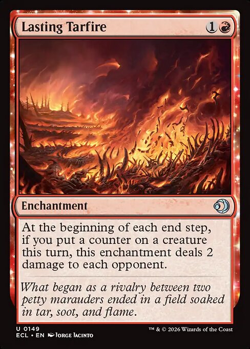 Lasting Tarfire — NM Foil [Lorwyn Eclipsed #149]