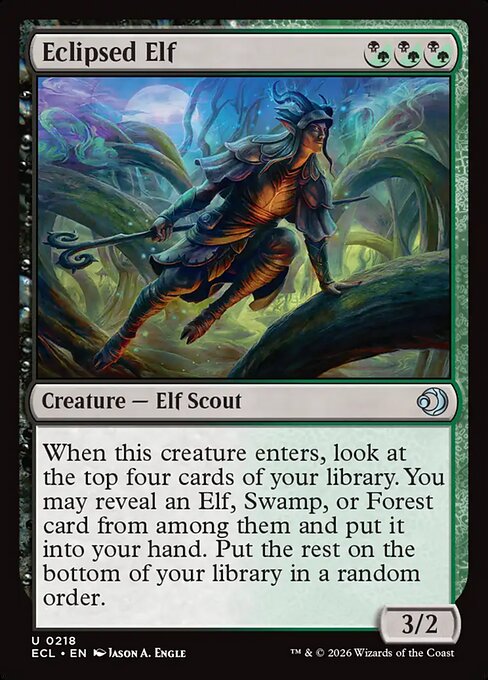 Eclipsed Elf — NM Foil [Lorwyn Eclipsed #218]
