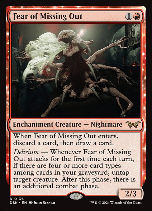 Fear of Missing Out — NM [Duskmourn: House of Horror]