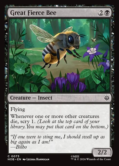 Great Fierce Bee — NM Foil [The Hobbit]
