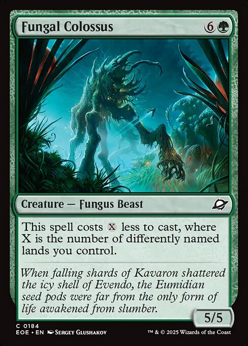 Fungal Colossus — NM Foil [Edge of Eternities]
