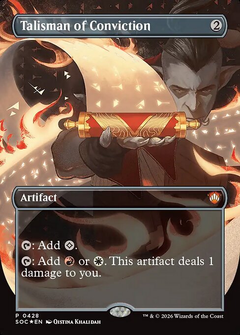 Talisman of Conviction — NM Foil [Secrets of Strixhaven Commander]