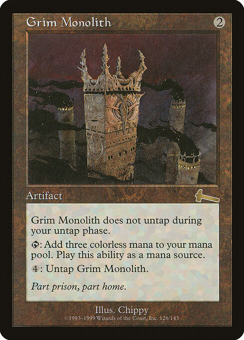 Grim Monolith — NM [Urza's Legacy]