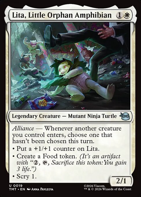 Lita, Little Orphan Amphibian — NM Foil [Teenage Mutant Ninja Turtles #19]