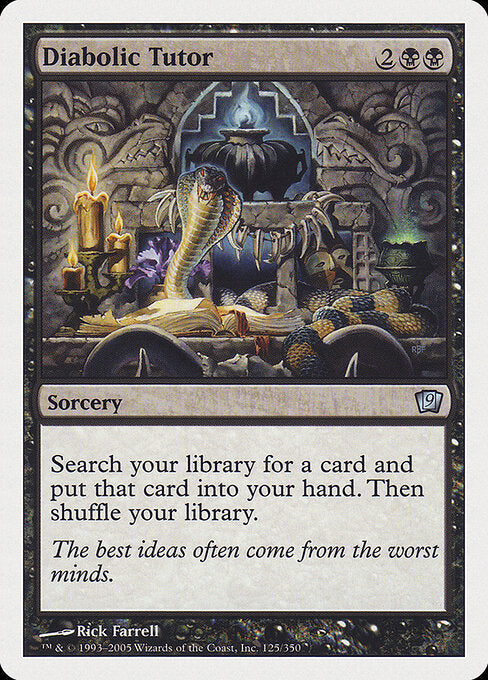 Diabolic Tutor — NM [Ninth Edition]