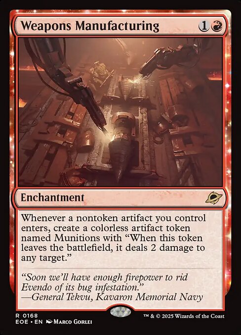 Weapons Manufacturing — NM [Edge of Eternities]