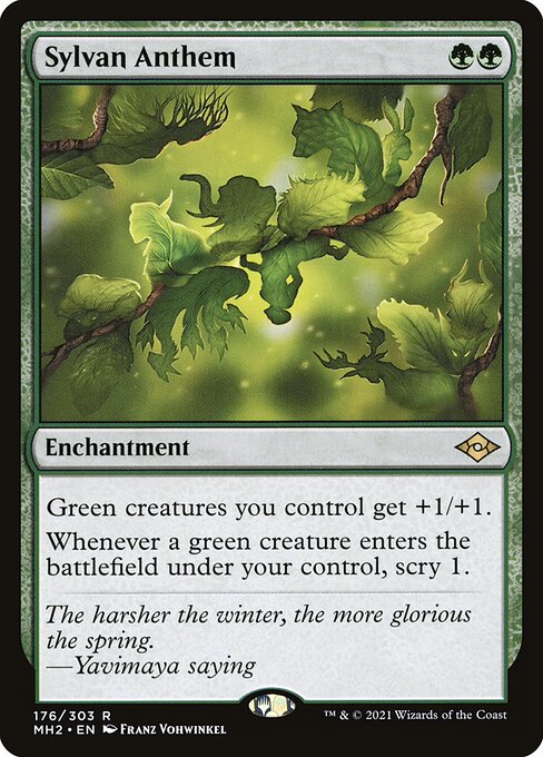 Sylvan Anthem — NM [Modern Horizons 2]