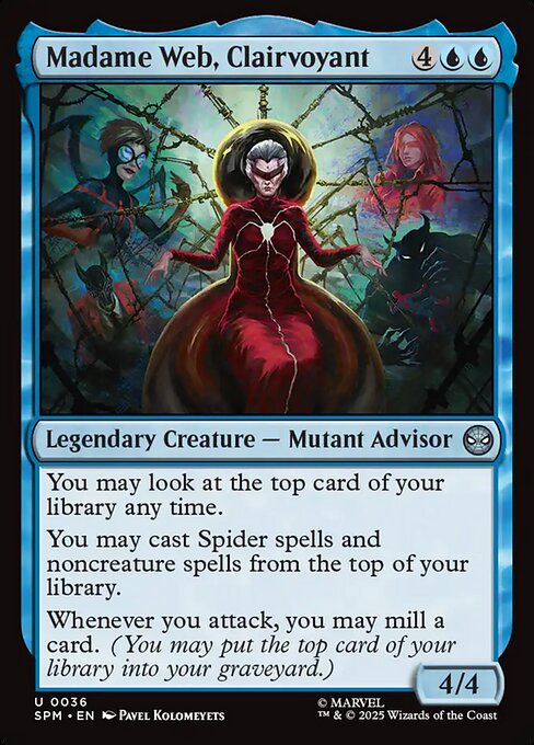Madame Web, Clairvoyant — NM Foil [Marvel's Spider-Man]