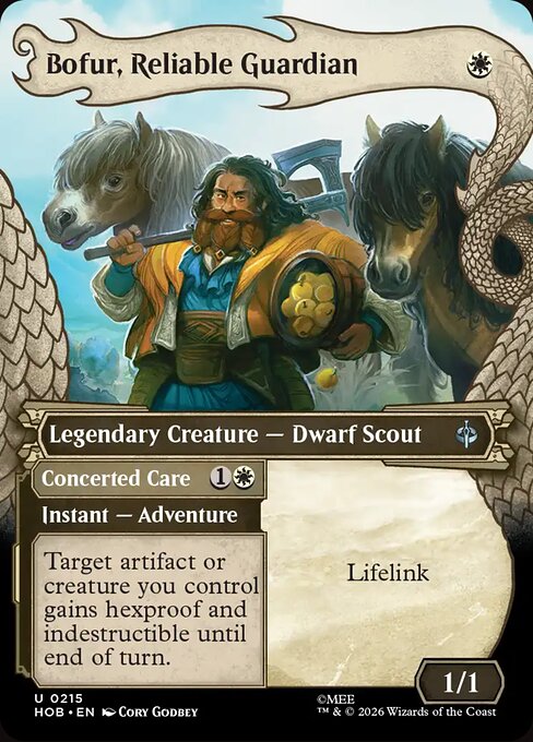 Bofur, Reliable Guardian // Concerted Care — NM Foil [The Hobbit]