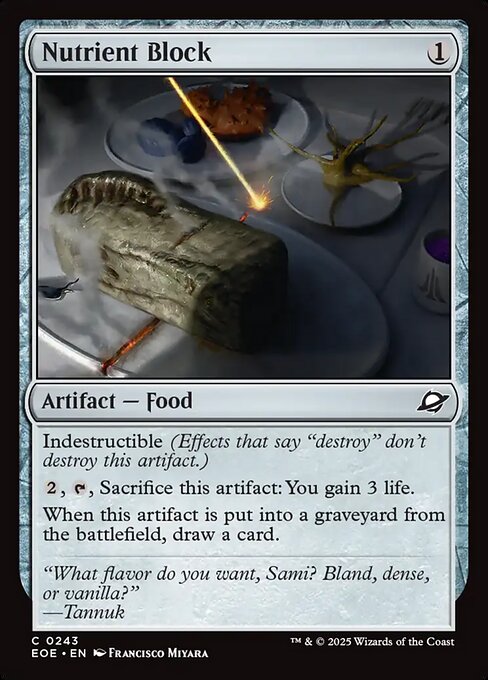 Nutrient Block — NM Foil [Edge of Eternities]