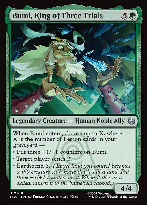 Bumi, King of Three Trials — NM Foil [Avatar: The Last Airbender]