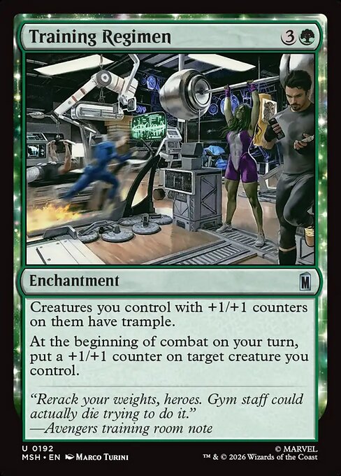 Training Regimen — NM Foil [Marvel Super Heroes]