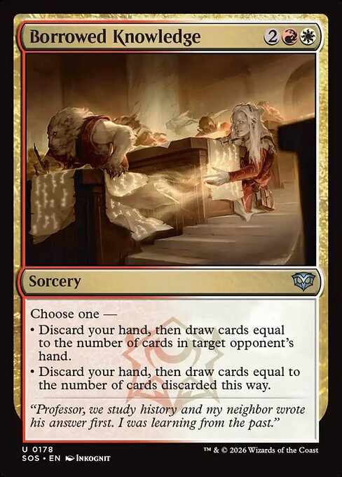 Borrowed Knowledge — NM Foil [Secrets of Strixhaven]