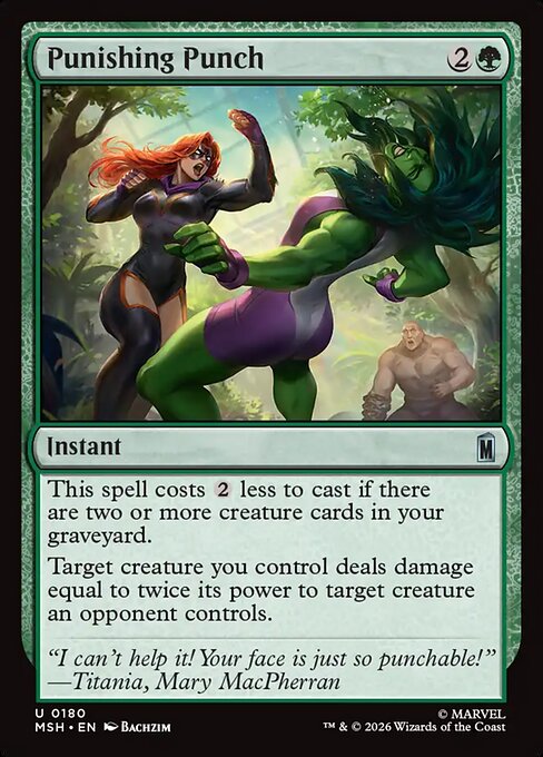 Punishing Punch — NM Foil [Marvel Super Heroes]
