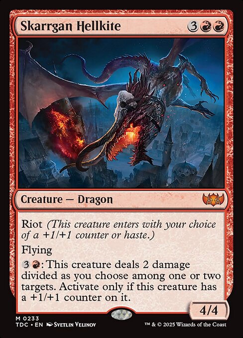 Skarrgan Hellkite — NM [Tarkir: Dragonstorm Commander]