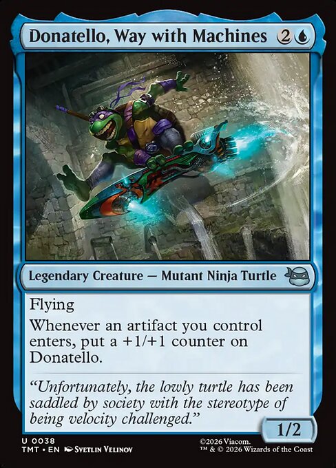 Donatello, Way with Machines — NM Foil [Teenage Mutant Ninja Turtles #38]
