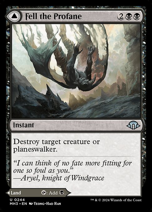 Fell the Profane // Fell Mire — NM [Modern Horizons 3]