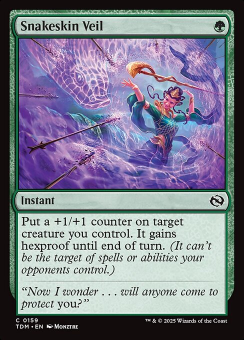 Snakeskin Veil — NM Foil [Tarkir: Dragonstorm]