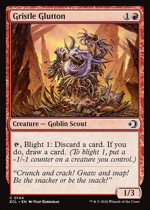 Gristle Glutton — NM Foil [Lorwyn Eclipsed #144]