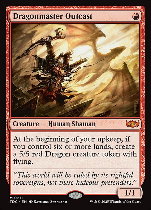 Dragonmaster Outcast — NM [Tarkir: Dragonstorm Commander]