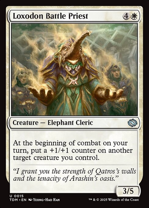 Loxodon Battle Priest — NM Foil [Tarkir: Dragonstorm]