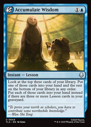 Accumulate Wisdom — NM Foil [Avatar: The Last Airbender]